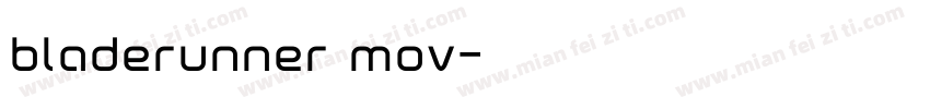 bladerunner mov字体转换